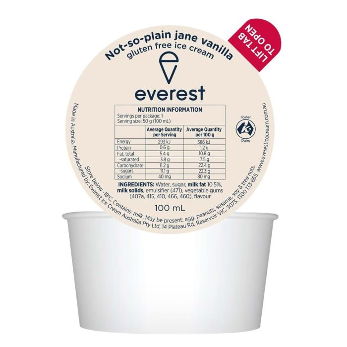 Vanilla Low Fat