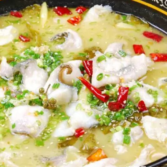 Sliced Fish In Vermicelli & Pickled Vege Soup 农家酸菜鱼