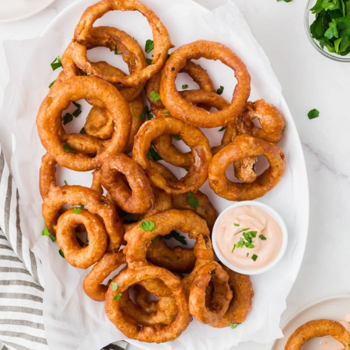 Onion rings (GF,Vegan)