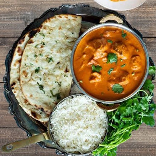Butter Chicken + Rice + Naan 