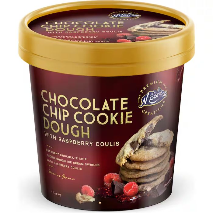  Much Moore Chocolate Chip Cookie Dough With Raspberry Coulis
