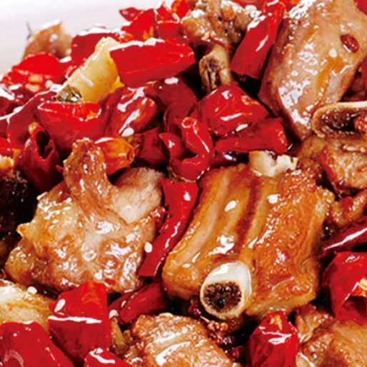 Dry Fried Spicy Pork Ribs With Sesame 香辣排骨