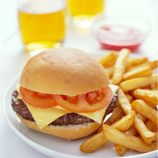 Cheese Burger & Chip