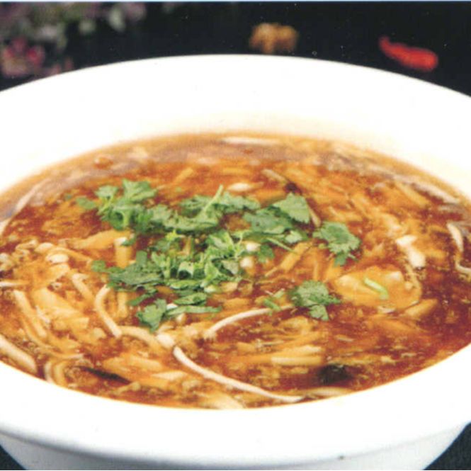酸辣汤  Hot & Sour Soup With Vegetables Tofu Egg With Or Without Meats 🌶️