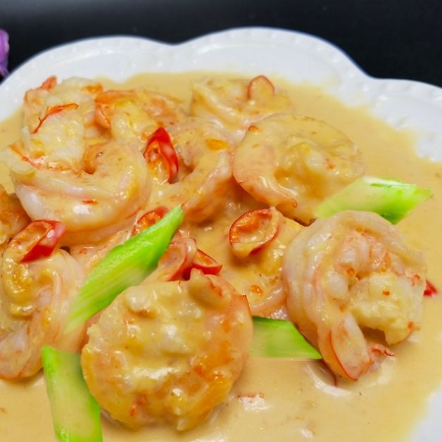 奶油虾仁 Creamy King Prawns  ⭐