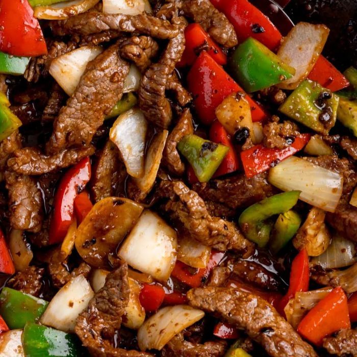 Tray=Beef Black Bean Vegetables
