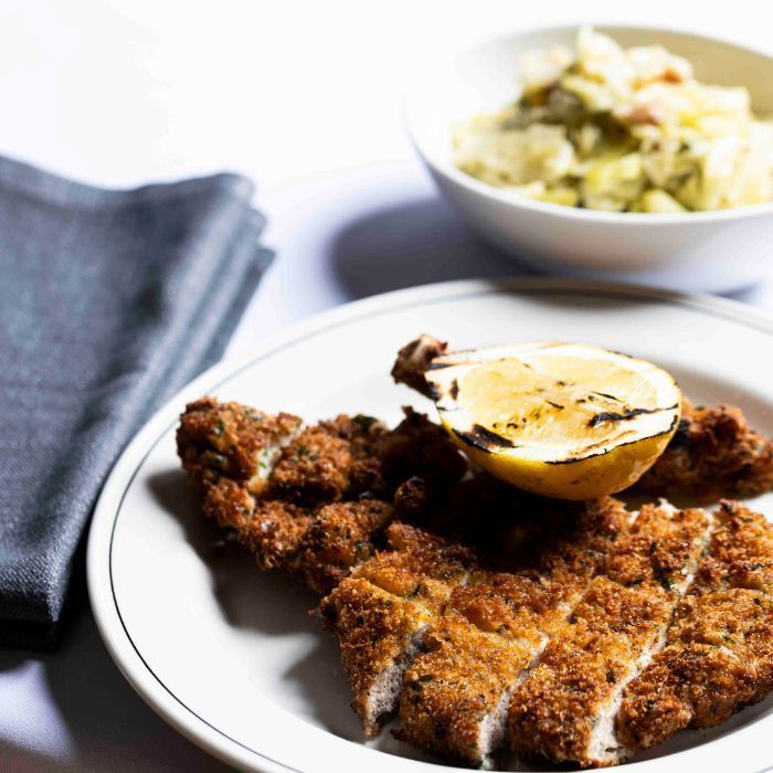 Parmesan & herb crumbed pork cotaletta