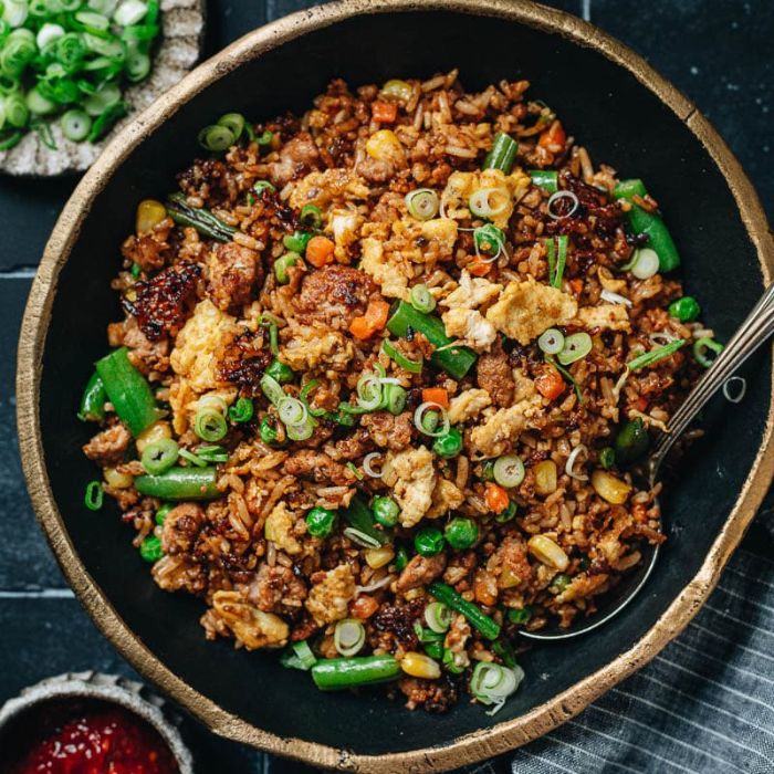 Chinese Fried Rice with Crispy Pork