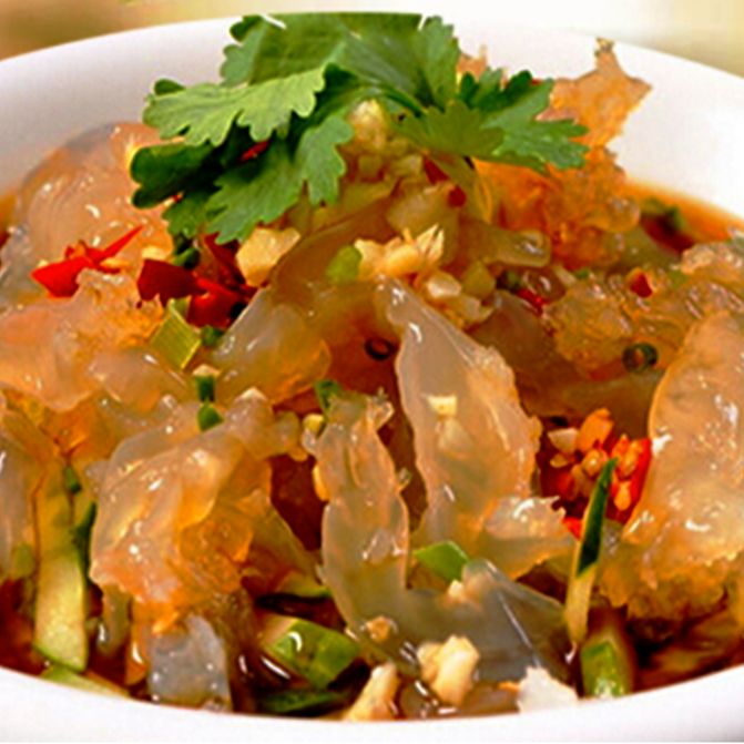 凉拌海蜇 Shredded Jellyfish With Vegetables In Vinegar Garlic Sauce 🌶️