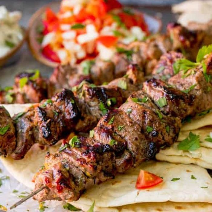 Lamb Or Chicken Souvlaki