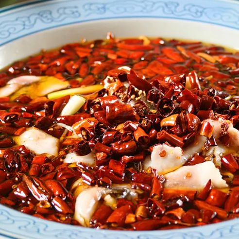 Poached Sliced Fish In Chilli Oil 麻辣水煮鱼
