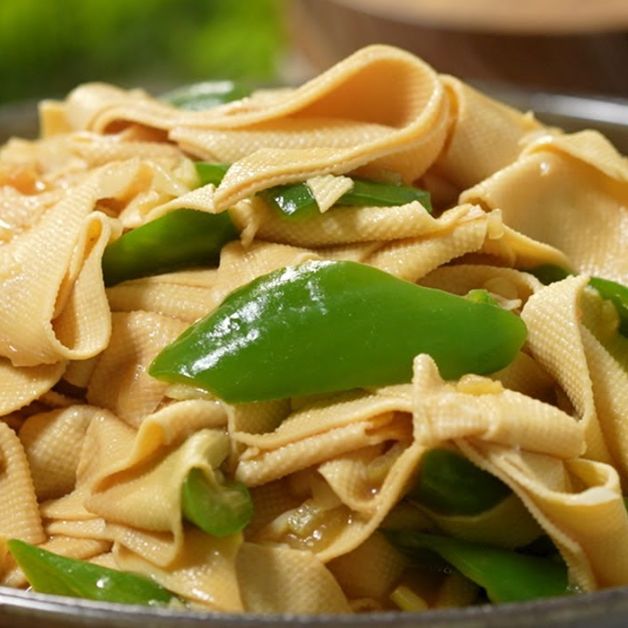 Stir Fried Dried Beancurd With Green Chilli (V) 尖椒干豆腐