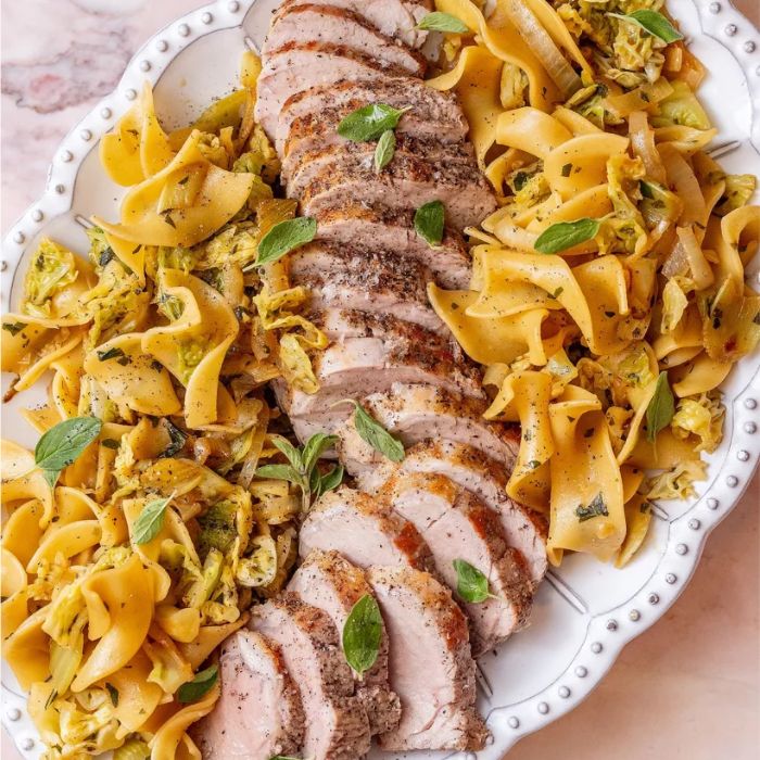 Garlic & Pepper Pork (tender Soft Bone) With. Egg Noodles