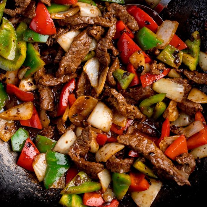 Black Bean Beef Vegetables 