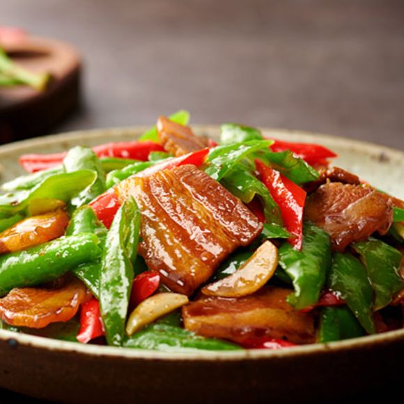 Stir Fried Sliced Pork In Sichuan Style 农家小炒肉