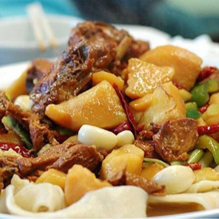  新疆大盘鸡带面  ‘Xinjiang Dapanji’ Stewed Chicken🌶️⭐