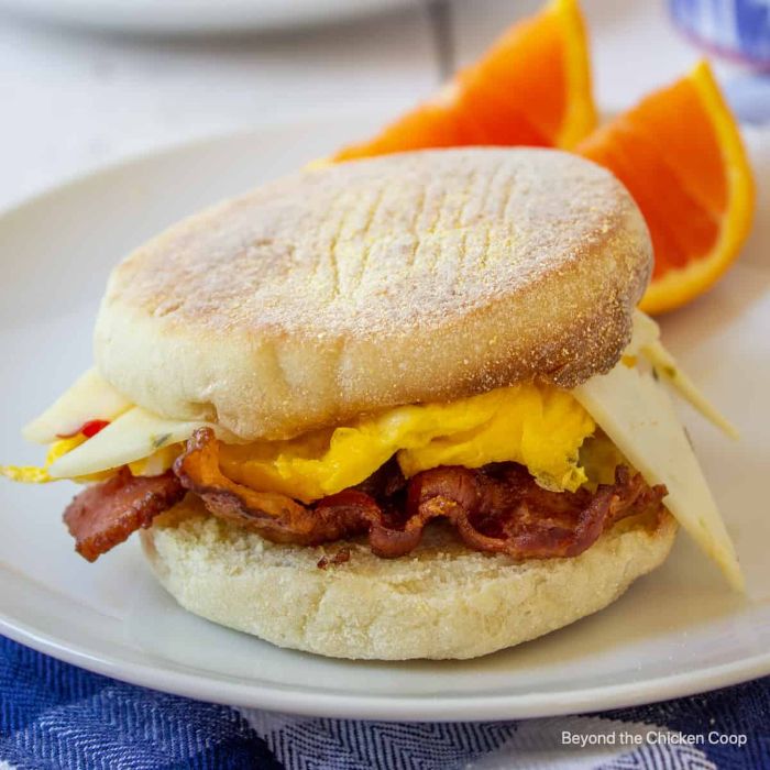 Double Beef Bacon & Egg Muffin