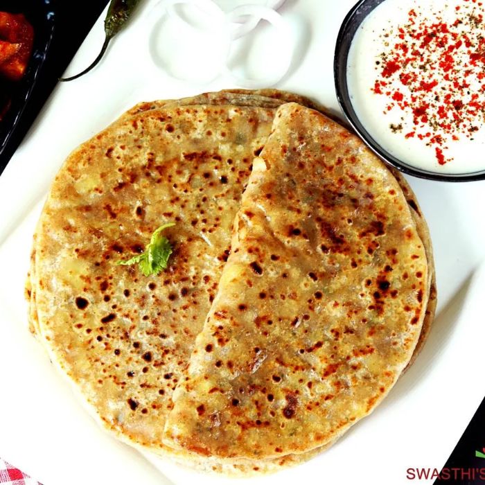 Aaloo Paratha (Wholemeal With Potato And Spices)
