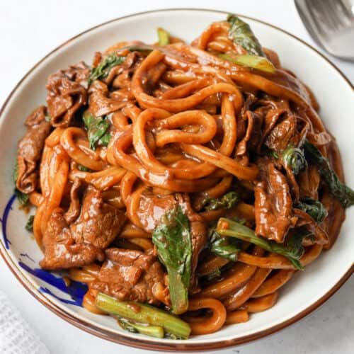 Black Pepper Beef Udon