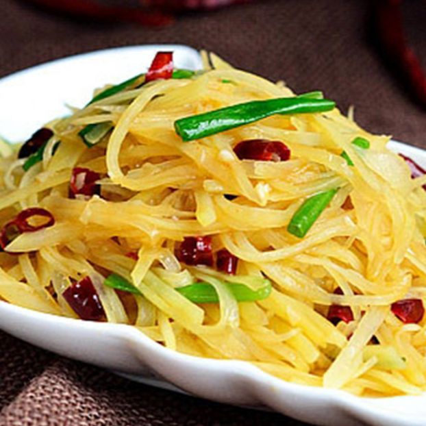 辣炒土豆丝 Stir Fries Shredded Potato With Dry Chili (V)(VG) 🌶️