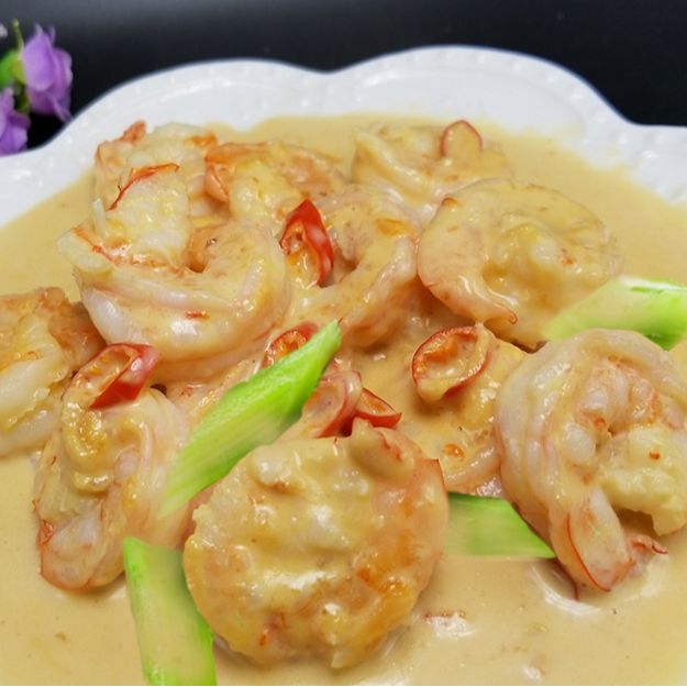 奶油虾仁  Creamy King Prawns  ⭐